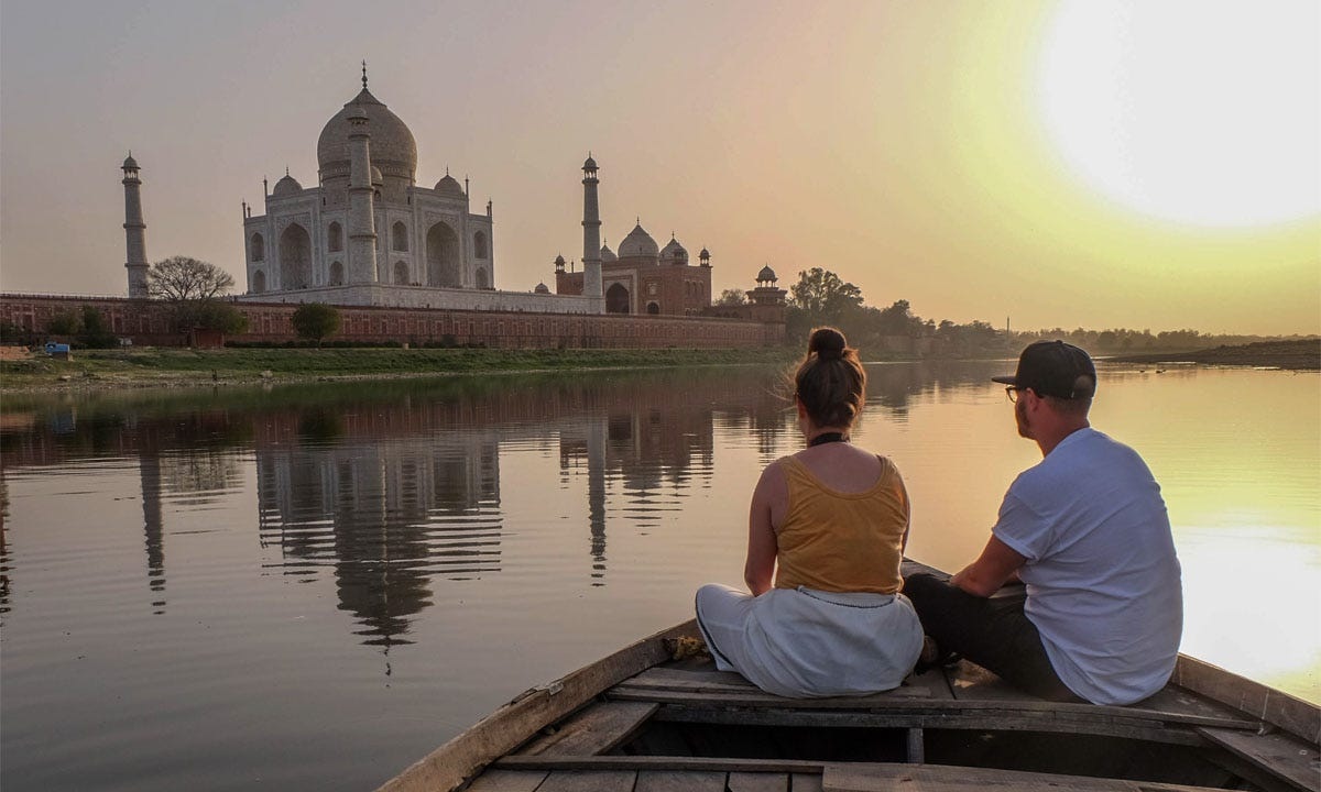 Afternoon: Mehtab Bagh – A Riverside View of the Taj Mahal