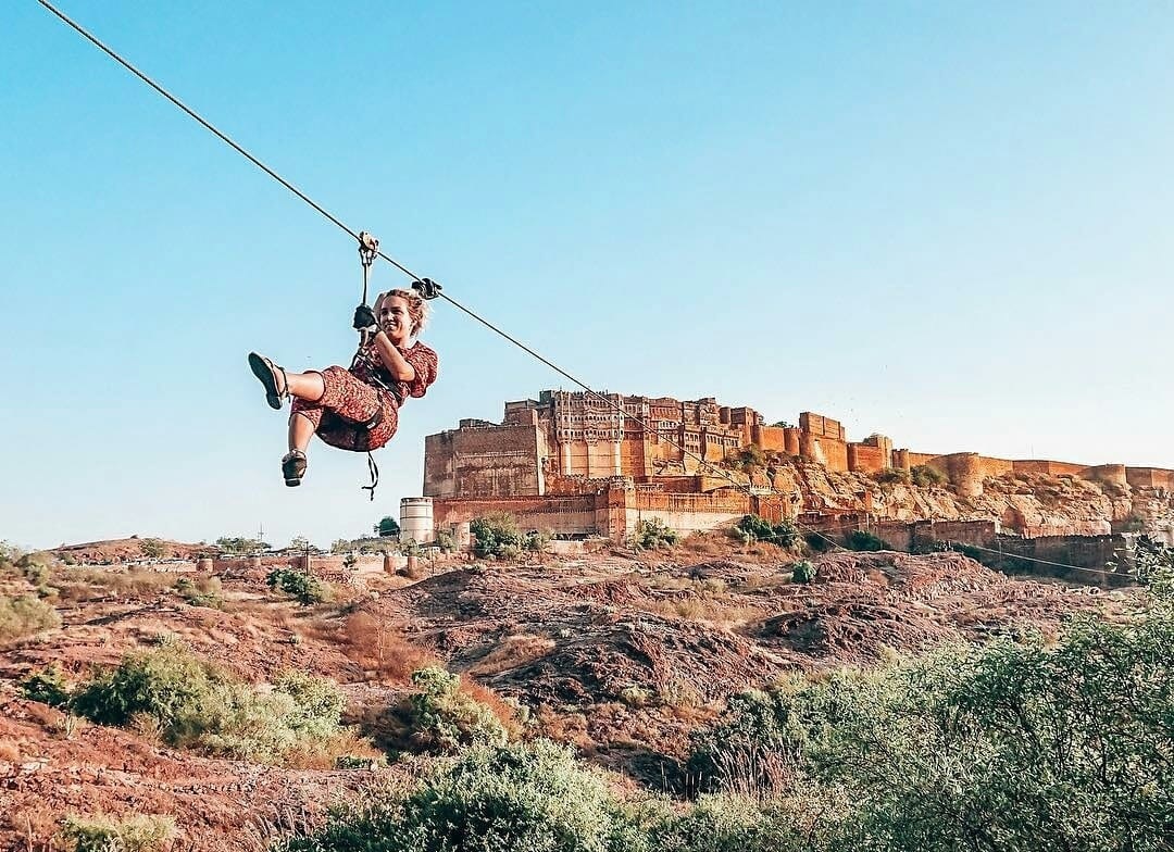 Flying Fox Zipline Mehrangarh Fort Jodhpur