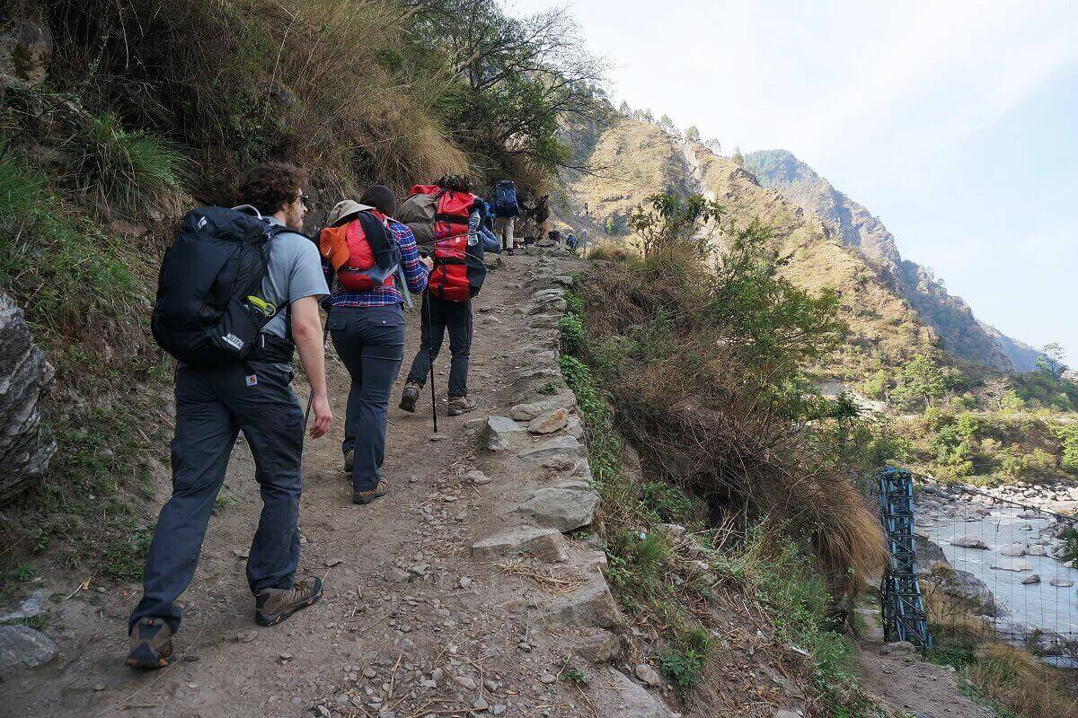 Trekking in Nepal in February