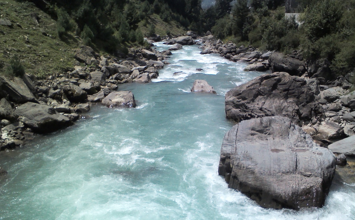 Sindh River – Frozen Serenity