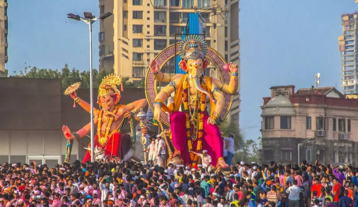 Explore the vibrant lanes of Lalbaug during Ganesh Chaturthi