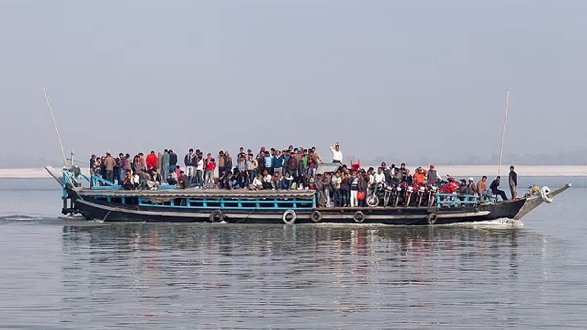 Ferry Ride from Nimati Ghat to Kamalabari Ghat (Majuli)