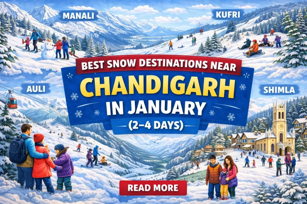Snow Destinations Near Chandigarh for a January