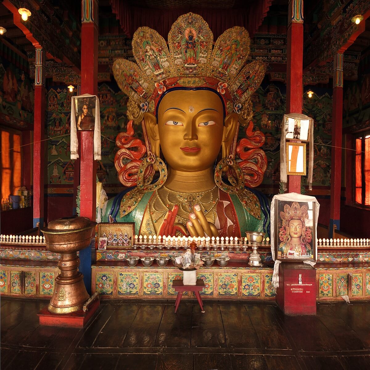 Maitreya Buddha Statue Thiksey Monastery