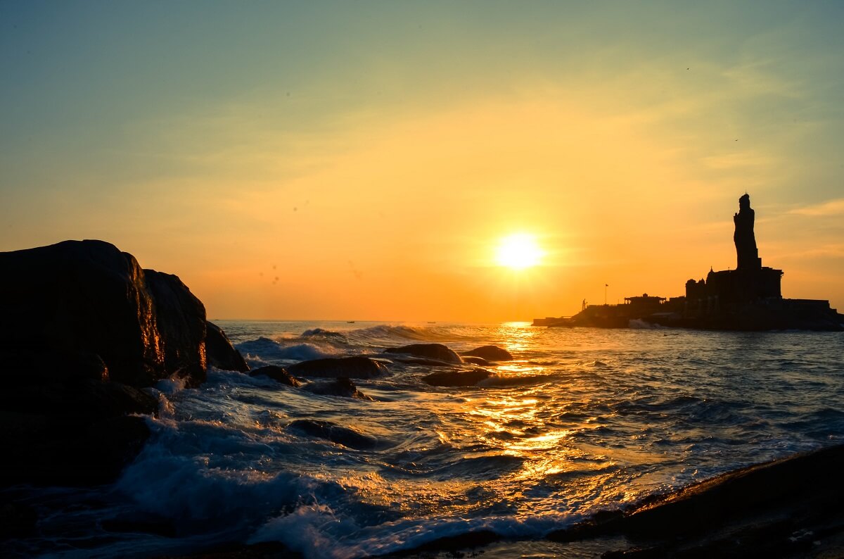 Sunrise in Kanyakumari